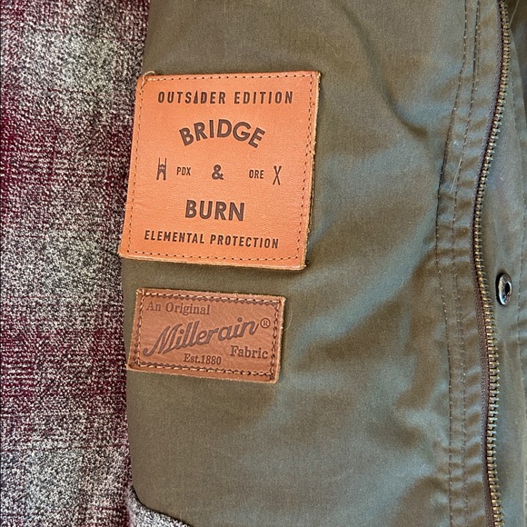 Bridge & Burn Waxed Canvas Hooded Barn Jacket Utility Jacket Women’s - Picture 8 of 13